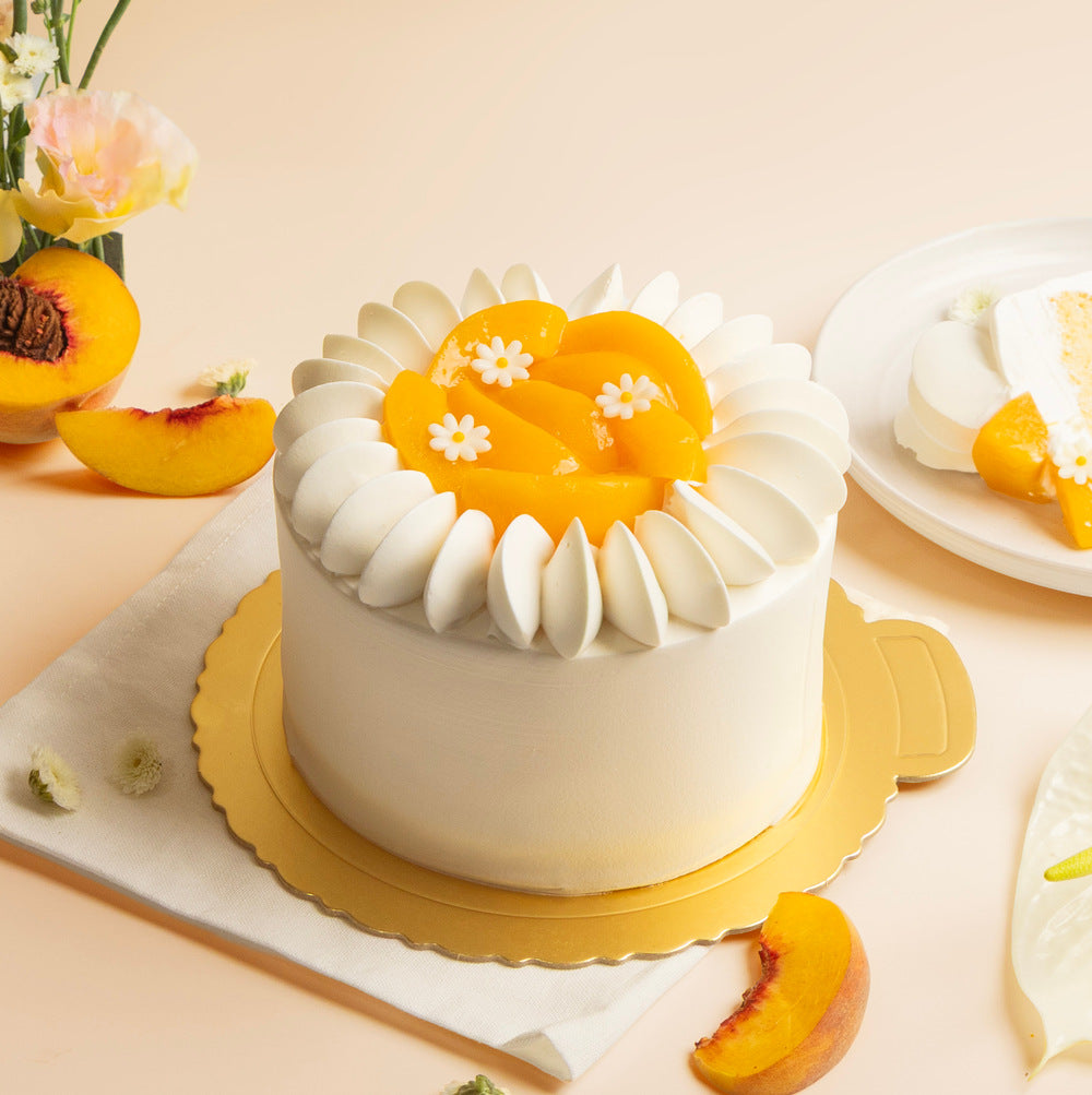 Mum’s Garden Peach Cake
