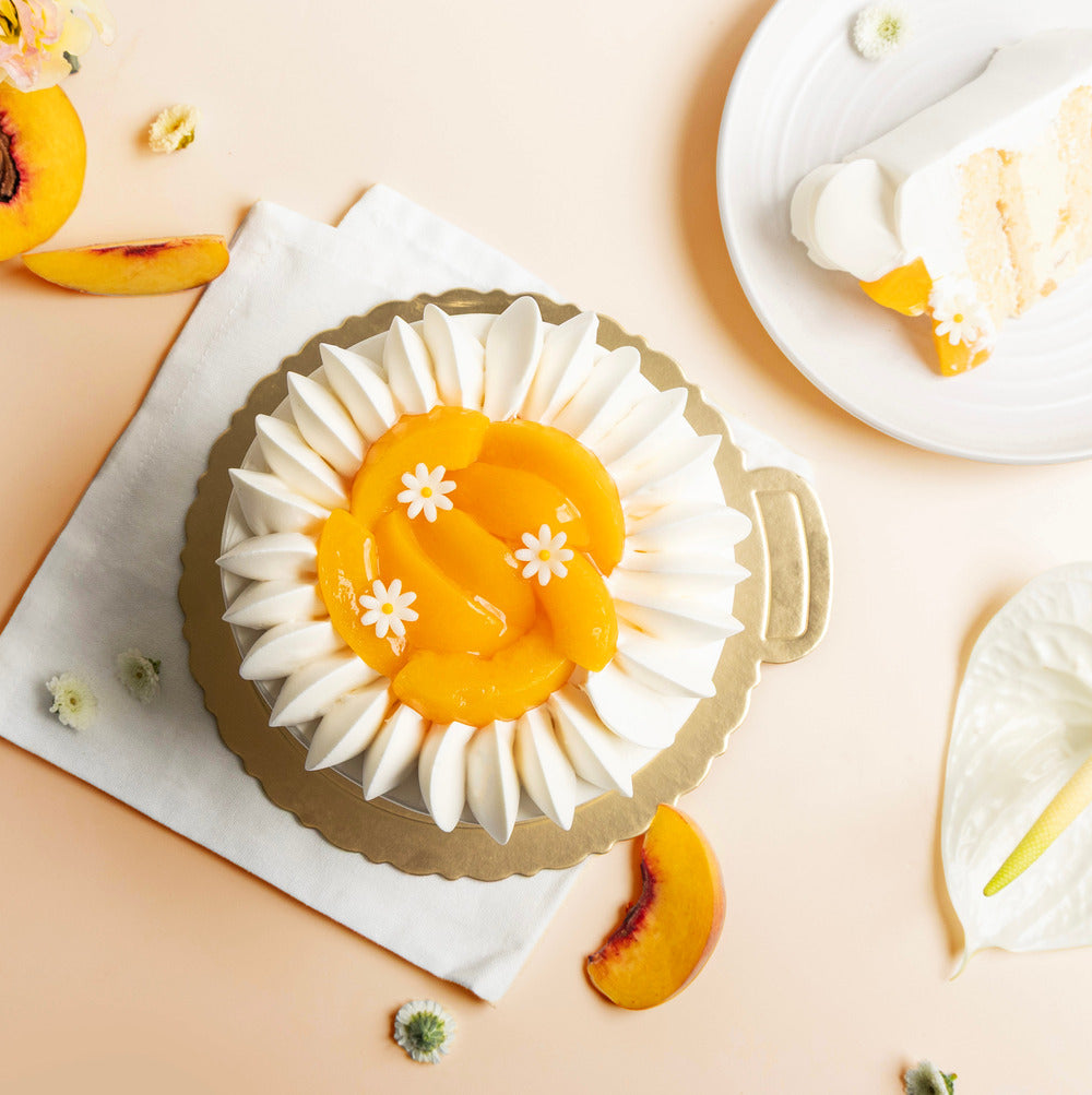 Mum’s Garden Peach Cake
