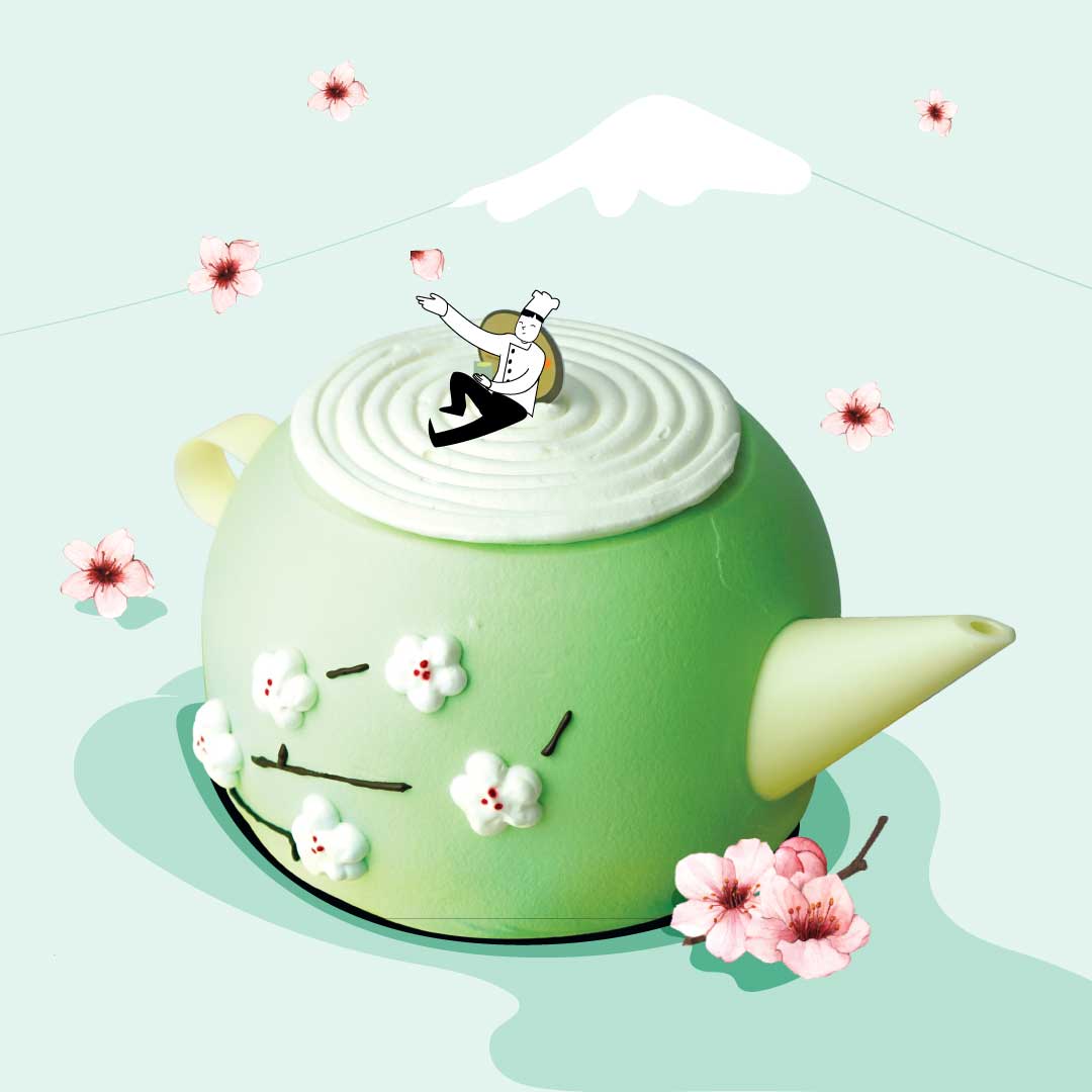 F37 Cherry Blossom Teapot